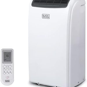 BLACK+DECKER BPACT14HWT Remote Control Portable Air Conditioner, 14,000 BTU +HEAT, White