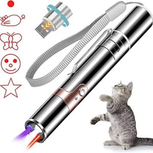 Cowjag Laser Pointer, Cat Birds Toy Pointer for Indoor, Cat Mouse Toys Wand Light Pet Interactive Toys to Keep Cat Busy, for Kitten Cat Dog Chase Play
