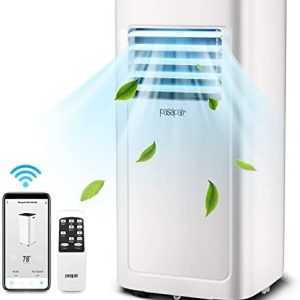 Portable Air Conditioner – Pasapair 8000BTU WIFI Portable AC Unit with App – Air Conditioner for Room with Cooling, Dehumidifier, Fan, Sleep Model 4-in-1 - Space-Saving, Efficient and Energy-Saving