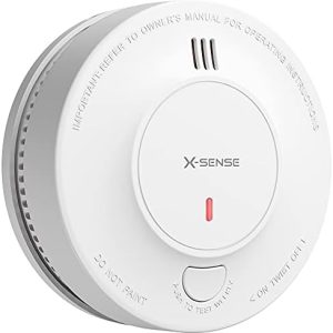 X-Sense Smoke Alarm, 10-Year Battery Fire Alarm Smoke Detector with LED Indicator & Silence Button, SD2J0AX